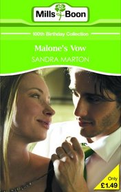 Mills Boom (M&B) Malone's Vow (100th Birthday Collection) Paperback