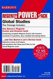 Regents Power Pack: Global Studies/Barron's Regents Exams and Answers Book/Barron's Let's Review Book