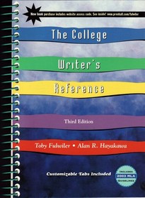 College Writers Reference Updated MLA 2003, Third Edition