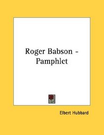 Roger Babson - Pamphlet