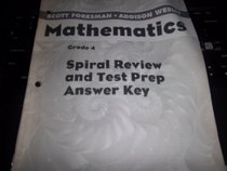 Scott Foresman Addison Wesley Mathematics Grade 4 Spiral Review and Test Prep Answer Key