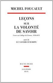 Leon sur la volont de savoir. Cours