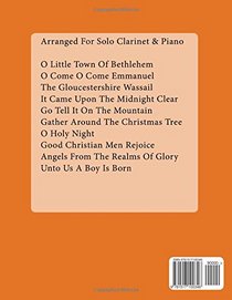Christmas Carols For Clarinet With Piano Accompaniment Sheet Music Book 3: 10 Easy Christmas Carols For Solo Clarinet And Clarinet/Piano Duets (Volume 3)