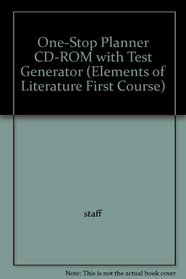 One-Stop Planner CD-ROM with Test Generator (Elements of Literature First Course)