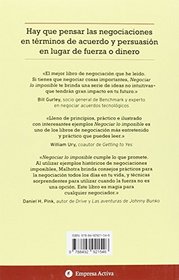 Negociar lo imposible (Spanish Edition)