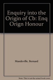 Enquiry into the Origin of Cb: Enq Orign Honour