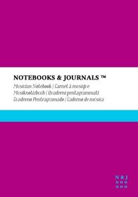 Notebooks & Journals Musiknotizbuch, Extra Large, Lila, Soft Cover: (B5)(17.78 x 25.4 cm)(Musiknotenheft) (German Edition)