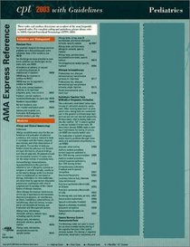 Cpt 2003 With Guidelines, Ama Express Reference Coding Card Pediatrics