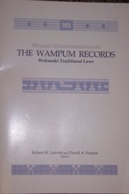 Wampun Records Wabanaki Traditional Laws