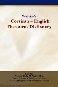 Websters Corsican - English Thesaurus Dictionary