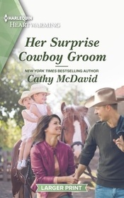 Her Surprise Cowboy Groom (Wishing Well Springs, Bk 4) (Harlequin Heartwarming, No 467) (Larger Print)