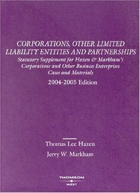 Corporations  Other Business Enterprises: Statutory (American Casebook Series)