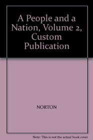 A People and a Nation, Volume 2, Custom Publication