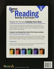 Common Core Reading Warm-Ups and Test Practice Grade 5