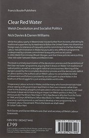 Clear Red Water: Welsh Devolution and Socialist Politics