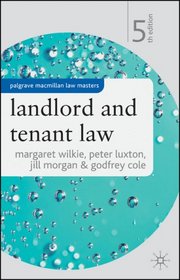 Landlord and Tenant Law (Palgrave Law Masters)