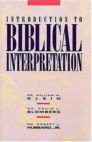 Introduction To Biblical Interpretation