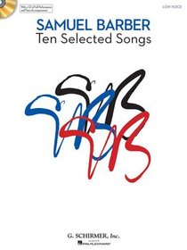 Ten Selected Songs Low Voice Bk/Cd Performances ans Accompaniments (Book & CD)