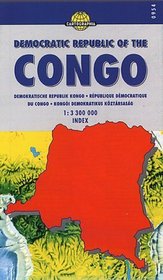 Democratic Republic of the Congo Road Map by Cartographia