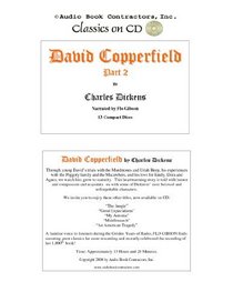 David Copperfield - Part 2 (Classic Books on CD Collection) [UNABRIDGED]