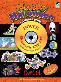 Happy Halloween CD-ROM and Book (Electronic Clip Art)