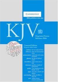 KJV Concord Reference Edition Red Letter with Concordance and Dictionary Dark Burgundy calfskin RCD267