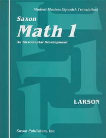 Matematica 1: Desarrollo Incremental: Cuaderno de Trabajo Para el Estudiante with Paperback Book(s) (Spanish Edition)