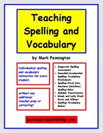 Teaching Spelling and Vocabulary