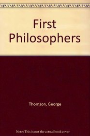First Philosophers