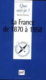 La France de 1870  1958