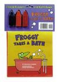 Froggy Takes a Bath Bath Book and Soap Crayons