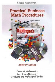 8th Edition. Selected material from Practical Business Math Procedures