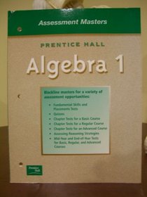 Prentice Hall Algebra 1 Assessment Masters