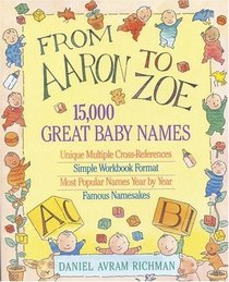 From Aaron to Zoe : 15,000 Great Baby Names
