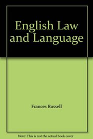 English Law and Language
