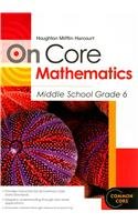 Houghton Mifflin Harcourt On Core Mathematics: Student Worktext Grade 6 2012