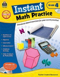 Instant Math Practice, Grade 4