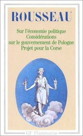 Sur l'Economie Politique (French Edition)