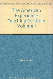 Literature - The American Experience - Vol. 1 Teaching Portfolio