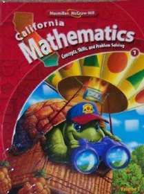 California Mathematics Student Book Grade 1 (Concept, Skills, and Problem Solving, Volume 2)