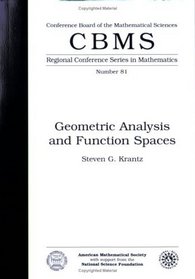Geometric Analysis and Function Spaces (Cbms Regional Conference Series in Mathematics)