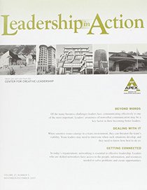 Leadership in Action, No. 5, November/December 2007 (J-B LIA Single Issue Leadership in Action) (Volume 27)