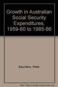 Growth in Australian social security expenditures, 1959-60 to 1985-86 (Background/discussion paper)