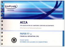 F7 Financial Reporting FR (UK): Pocket Notes (Acca Pocket Notes)