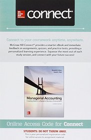 ND PURDUE UNIV WEST LAFAYETTE LOOSELEAF MANAGERIAL ACCOUNTING; CONNECT AC