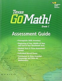 Houghton Mifflin Harcourt Go Math! Texas: Assessment Guide Grade 1