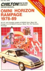Omni/Horizon Rampage, 1978-89 (Chilton's Repair Manual (Model Specific))