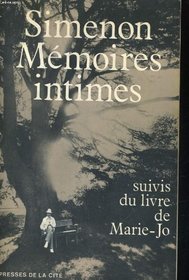 Memoires intimes: suivis du livre de Marie-jo (French Edition)