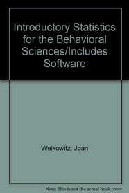 Introductory Statistics for the Behavioral Sciences/Includes Software