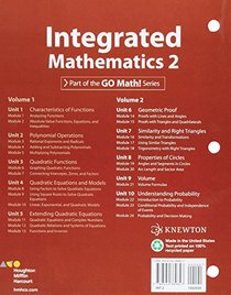 HMH Integrated Math 2: Interactive Student Edition Volume 2 (consumable) 2015